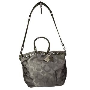Coach Madison OP Art Lindsey Tote Shoulder Bag 18645